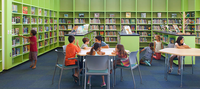 Photo of PVES School Library